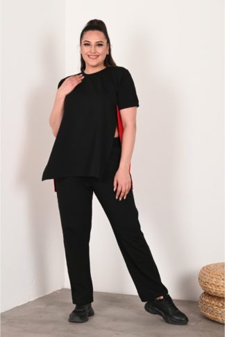 trening negru plus size 1