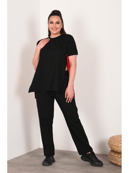 trening negru plus size 1