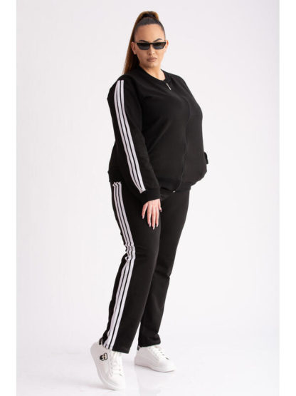 trening negru plus size