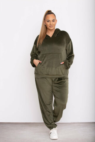 trening plus size catifea dama